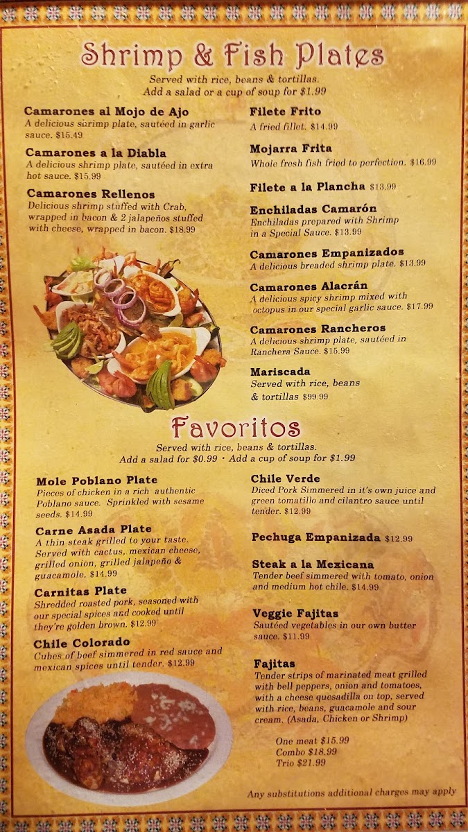 Casa Cruz Restaurant Menu - Image 2